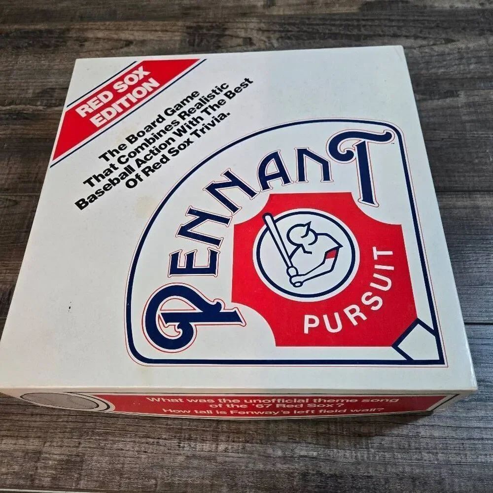 Pennant Pursuit Red Sox Edition vintage baseball board game trivia 1985
